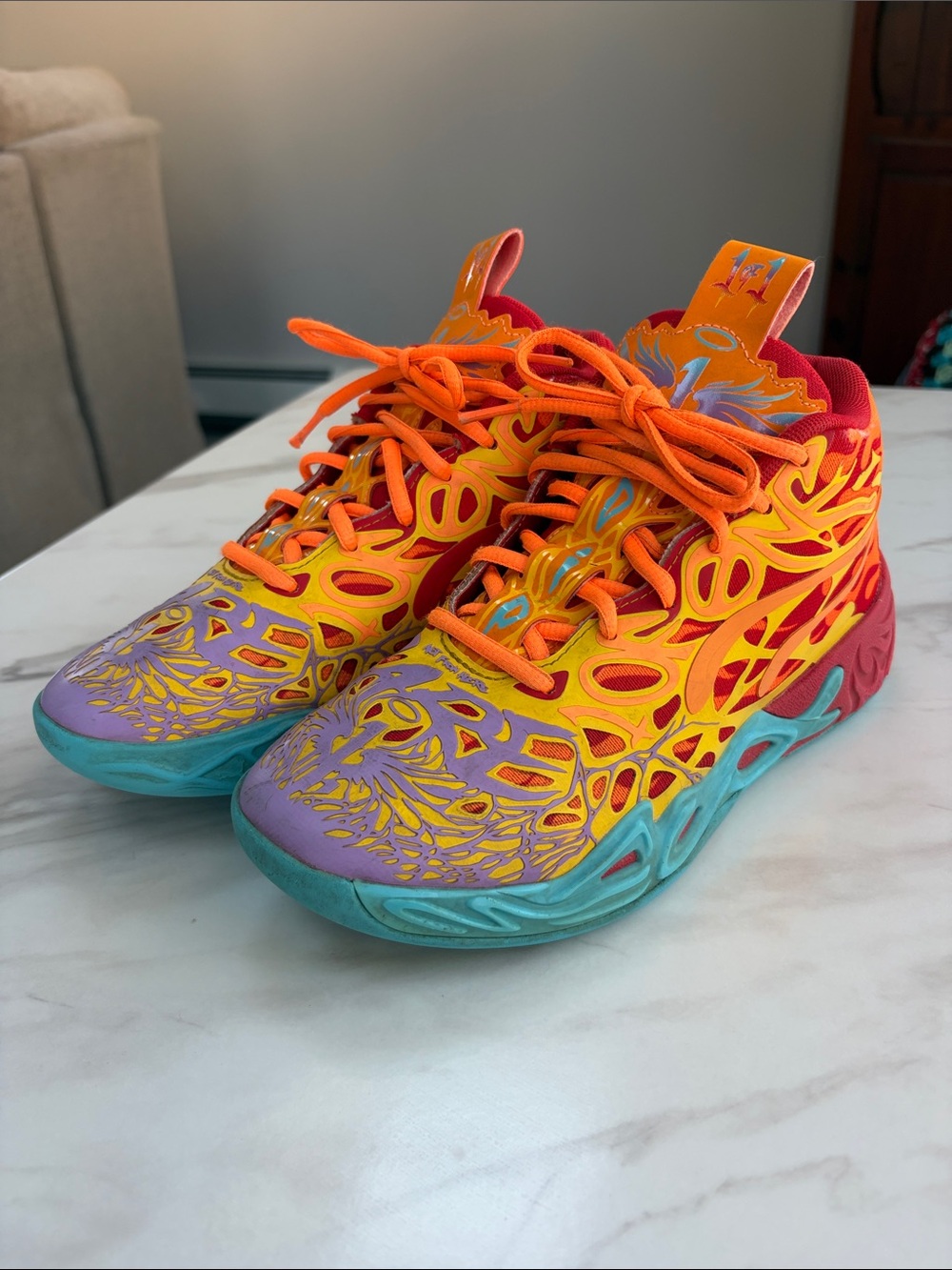 PUMA x Lamelo Ball MB.04 'Phoenix' basketball sneakers -size 5